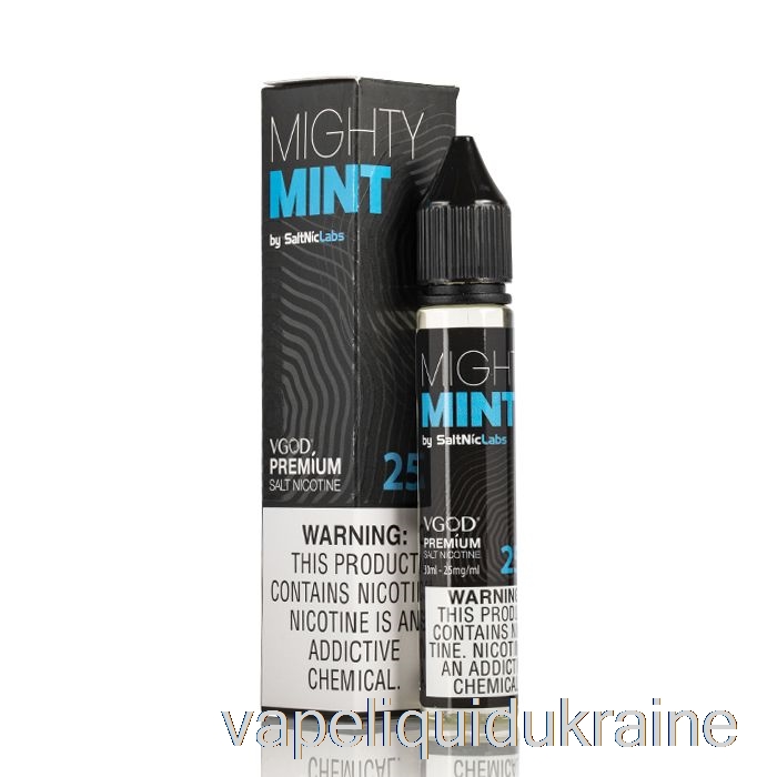Vape Liquid Ukraine Mighty Mint - VGOD SaltNic - 30mL 25mg